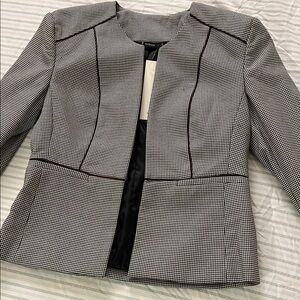 Van Heusen Black and White Blazer Professional Suit Jacket